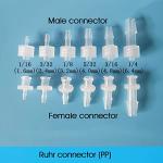 10pcs Male Luer Lock Polycarbonate Hose Barb Adapters