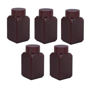 2oz Plastic Lab Chemical Reagent Bottles (5 Pcs)