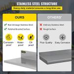 VEVOR Heavy Duty Stainless Steel Wall Shelves (2 Pack)