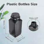 2pcs 1000ml Plastic Lab Reagent Bottles with Caps