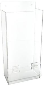 Safety Glasses Dispenser – Clear Plastic, Black Text