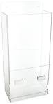 Safety Glasses Dispenser – Clear Plastic, Black Text