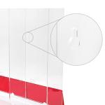 Acrylic Wall-Mount Safety Glasses Dispenser, 2 Compartments