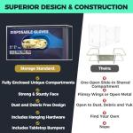 Wall-Mount Glove Holder for Medical & Kitchen Use