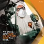 KleenGuard™ A40 4XL White Protective Coveralls