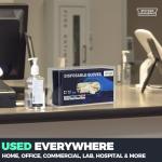 Wall-Mount Glove Holder for Medical & Kitchen Use