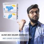 Acrylic Glove Box Holder and Face Mask Organizer