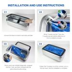 Automatic Shoe Cover Dispenser with 200 Disposable Covers
