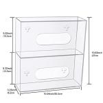 Acrylic Glove Box Holder and Face Mask Organizer