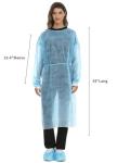 LIFESOFT Disposable Polypropylene Lab Gowns, 15 Pack