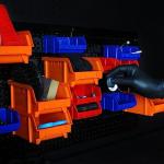 Wall-Mounted Nail and Screw Organizer - 30 Bins