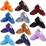 11 Pairs Washable Non-Slip Shoe Covers - 11 Colors