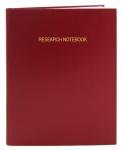 Red Research Notebook - 240 Pages, Hardbound Cover