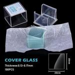 OLCANA 50 Microscope Slides & 100 Pre-Cleaned Coverslips