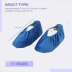 11 Pairs Washable Non-Slip Shoe Covers - 11 Colors
