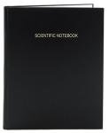 Black Scientific Lab Notebook - 168 Ruled Pages