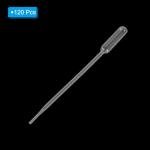 120pcs 0.5ml Plastic Disposable Pipettes Dropper