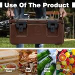 Insulated Food Pan Carrier with 3 Pans