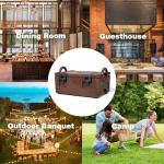 Insulated Food Pan Carrier with 3 Pans