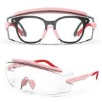 Anti-Fog Safety Glasses with Adjustable Frame (Pink)