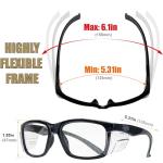 HTS HUNTERSKY E60 Anti-Fog Safety Glasses with Shields