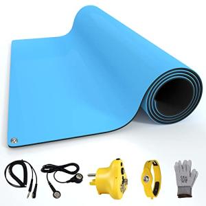 30x24 Inch ESD Rubber Mat with Grounding Kit