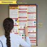 Safety Data Sheet (SDS) Poster - English & Spanish