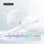 Anti-Fog Safety Glasses with Blue Light Blocking