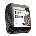 Waterproof Tarps for Outdoor Tent Use - 10x10 FT