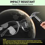 TICONN 3-Pack Clear Safety Glasses for Men