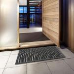 ROVSUN Non-Slip Rubber Drainage Floor Mat 24"x36