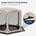 Waterproof Tarps for Outdoor Tent Use - 10x10 FT