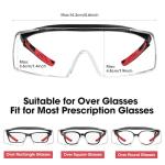 Anti-Fog Safety Goggles Over Glasses, UV Protection