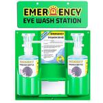 Portable Eye Wash Station with Two 16oz Bottles
