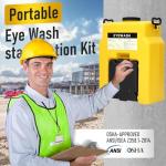 Portable 15 Gallon OSHA Eye Wash Station