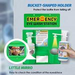 Portable Eye Wash Station with Two 16oz Bottles