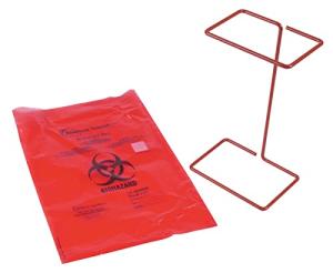 Heathrow Scientific Red Steel Wire Biohazard Holder