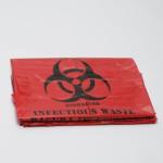 Red Biohazard Bags 24x24 Inches - 10 Pack