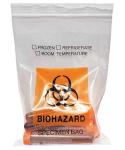 50pcs Biohazard Specimen Bags with Ziplock Top