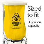 Biohazard Disposal Bags - 33 Gallon, 25 Pack