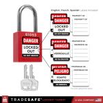 Lockout Tagout Station with 4 Safety Locks