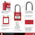 Lockout Tagout Station with 4 Safety Locks