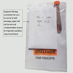 50pcs Biohazard Specimen Bags with Ziplock Top