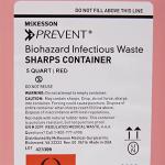 McKesson 5 Quart Sharps Container - Touchless Lid