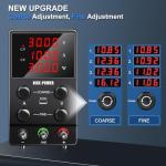 30V 10A Adjustable DC Power Supply with USB Port