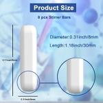 8PCS Magnetic Stirrer Mixer Stir Bars Set 30mm