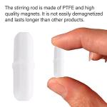 Joaoxoko 10-Pack PTFE Magnetic Stir Bars, 20 mm