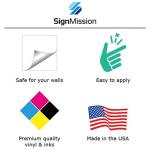 COVID-19 Testing Directional Sign - Peel & Stick