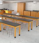 Norwood Fixed Height Metal Lab Stool - Set of 3