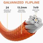 8ft Steel Wire Core Arborist Climbing Lanyard Kit